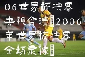 06年世界杯百度云 2006年世界杯记录片-第1张图片-www.211178.com_果博福布斯