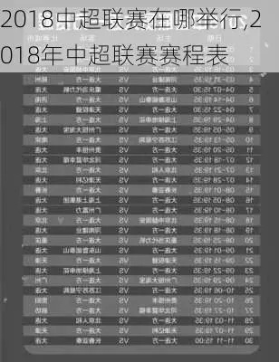 中超2018赛果 2018年中超赛程-第1张图片-www.211178.com_果博福布斯